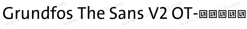 Grundfos The Sans V2 OT字体转换